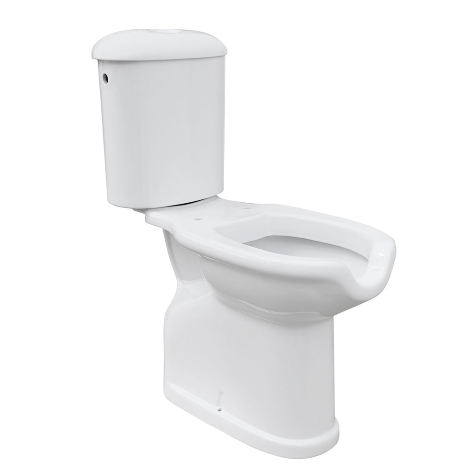 Vaso e cassetta monoblocco in ceramica bianca scarico a muro ideale per persone con disabilitÃ 