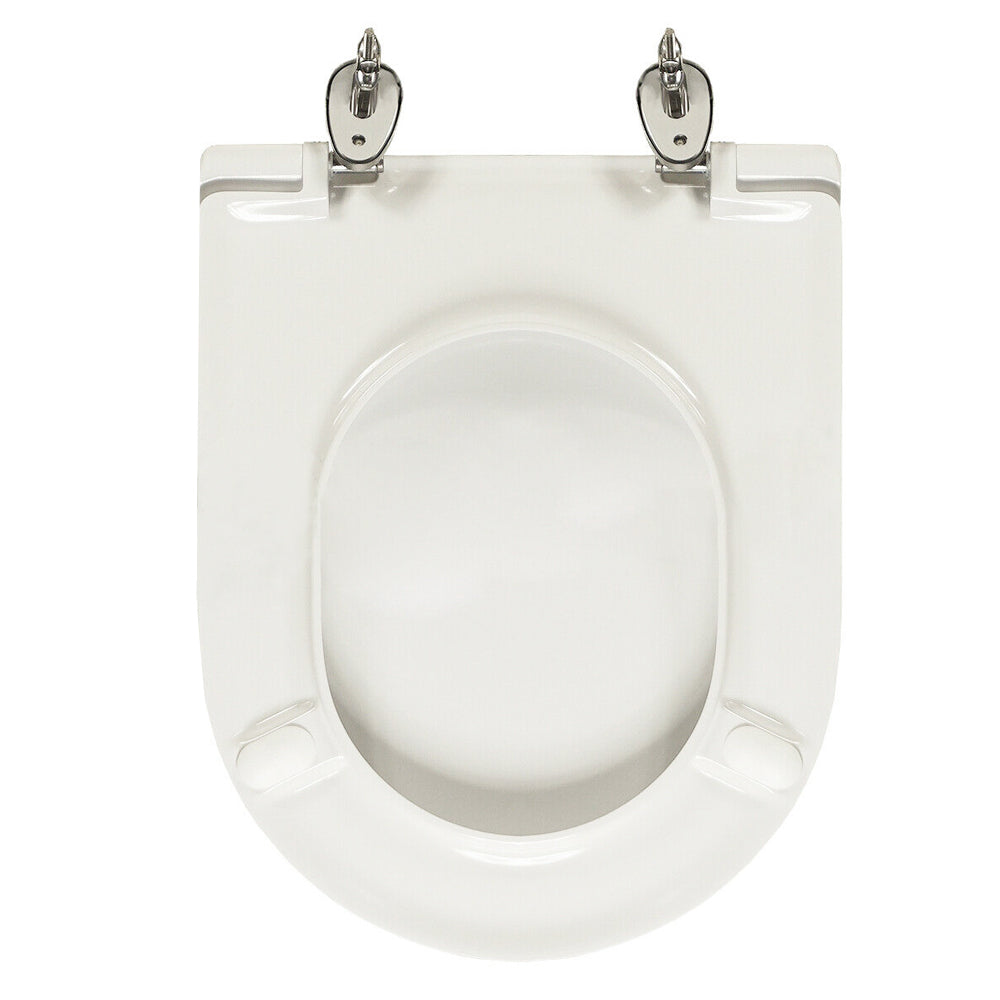 Sedile wc per Faleri vaso Duetto larghezza 35 cm cerniere regolabili