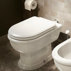 Sedile wc per Faleri vaso Duetto larghezza 35 cm cerniere regolabili