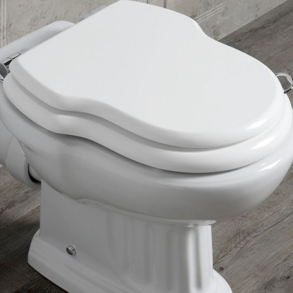 Sedile wc bianco per Vitruvit vaso Old Time larghezza 37