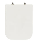 Sedile wc bianco per GSI vaso Traccia larghezza 35 cm cerniere regolabili