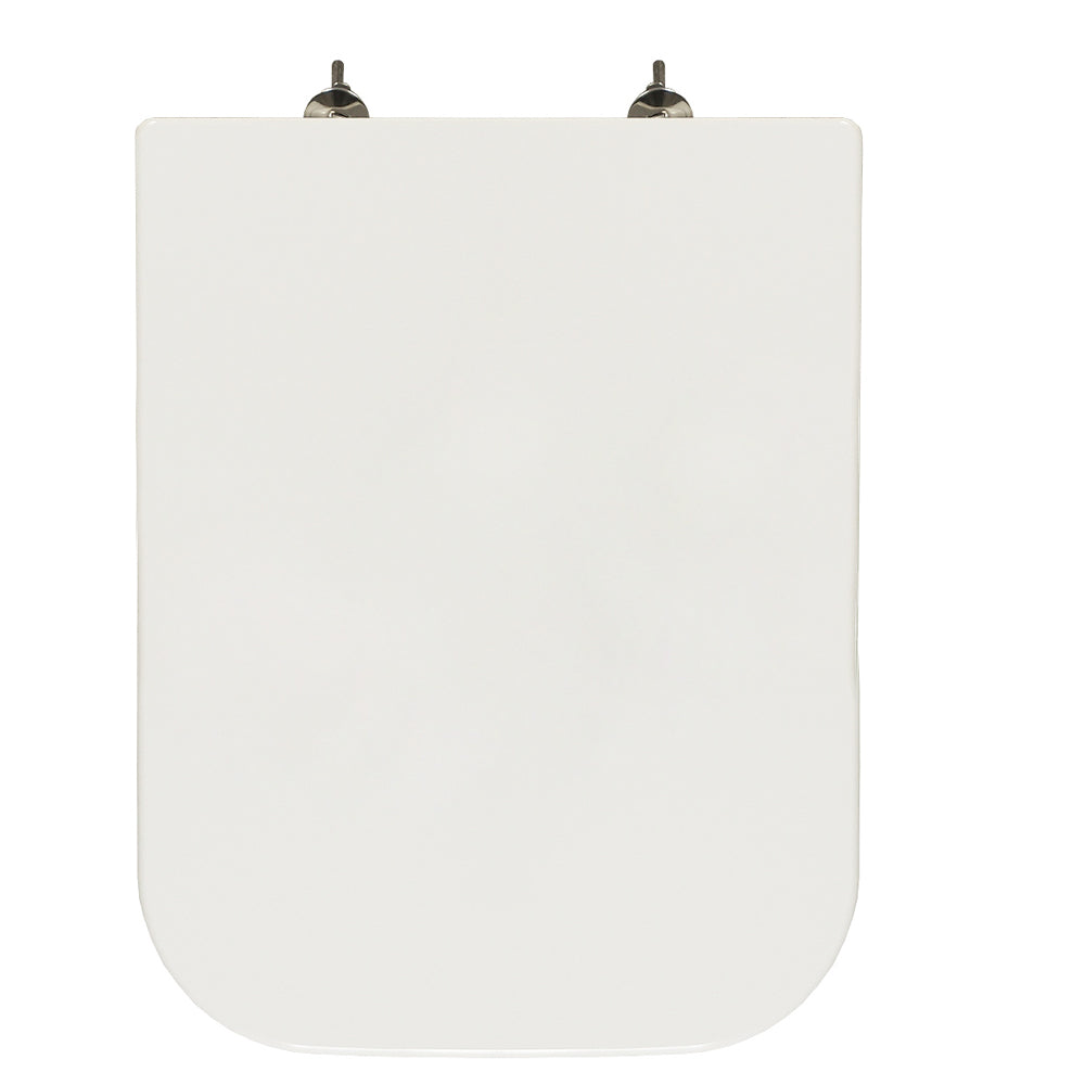 Sedile wc bianco per GSI vaso Traccia larghezza 35 cm cerniere regolabili