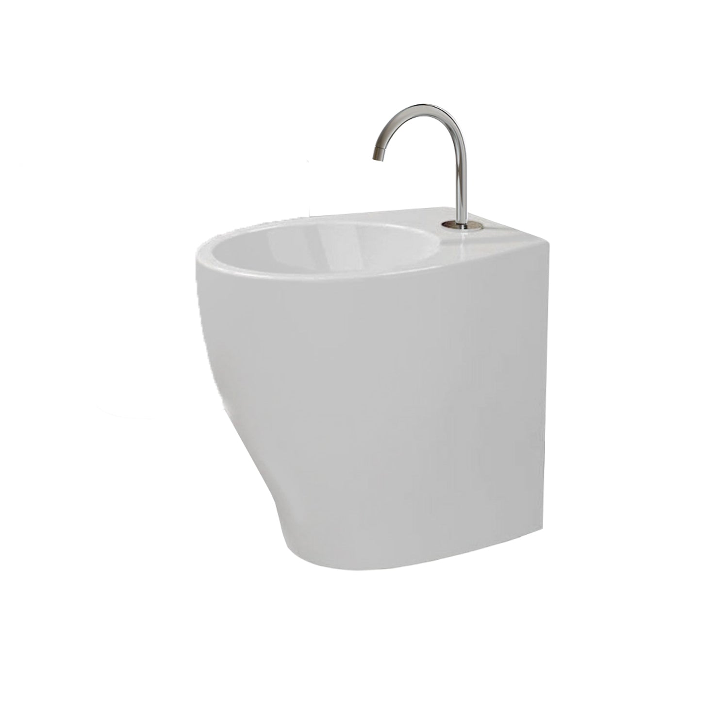 Bidet filo muro con profonditÃ  ridotta di 48 cm Domus Falerii Mascalzone
