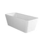 Vasca da bagno Azzurra serie Build 180x80x60 cm - Bianco lucido