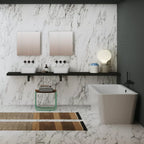 Vasca da bagno Azzurra serie Build 180x80x60 cm - Bianco lucido