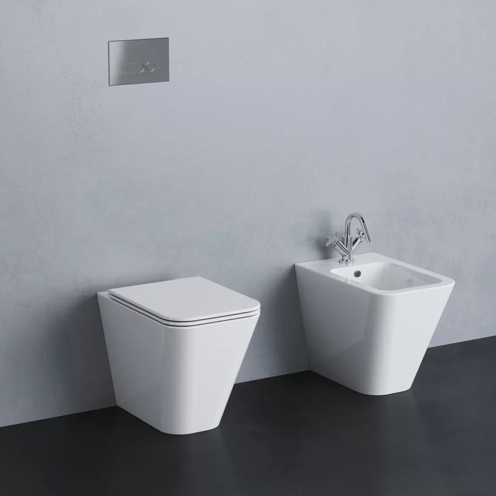 Set sanitari a terra Azzurra serie Build con vaso WC