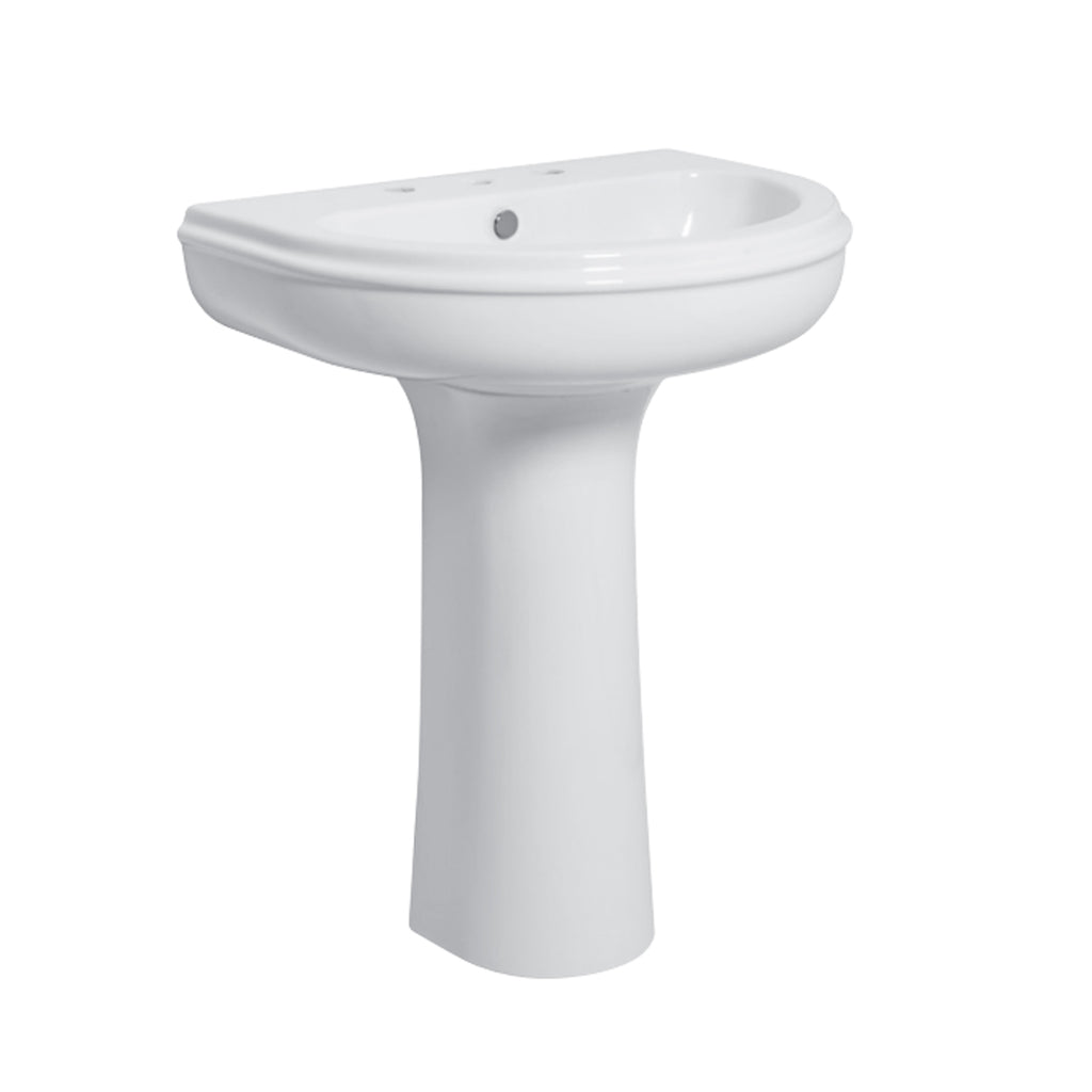 Lavabo con colonna Azzurra serie Charme 70x51xH85