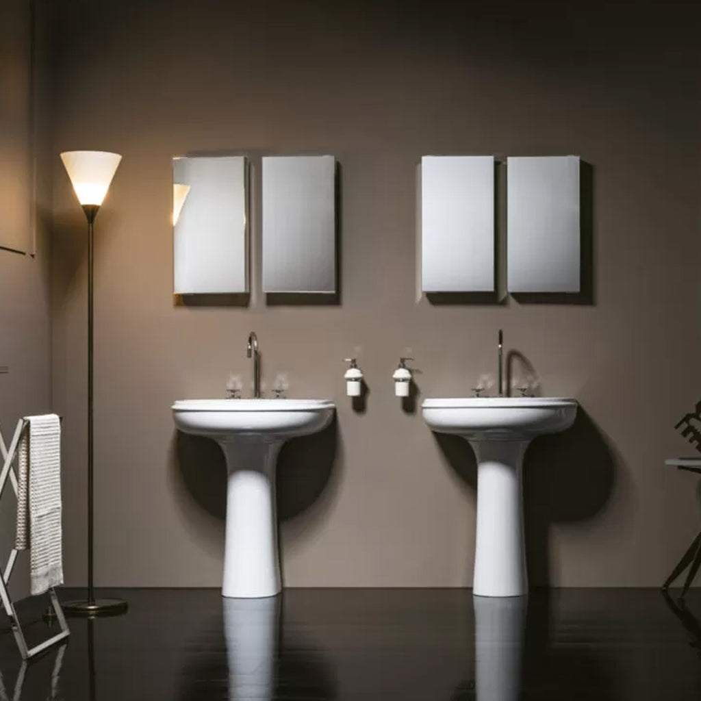 Lavabo con colonna Azzurra serie Charme 70x51xH85