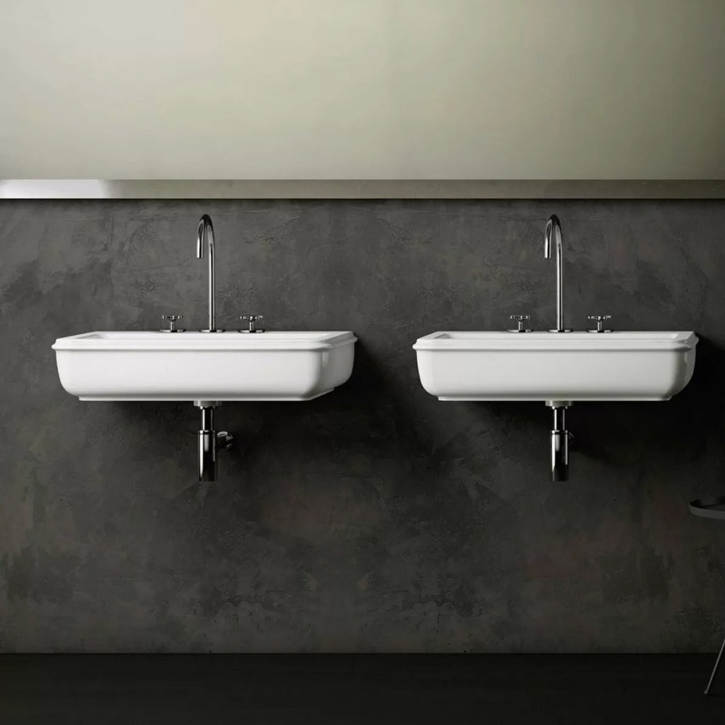 Lavabo sospeso/appoggio 90 cm Azzurra modello Charme  ceramica