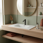 Lavabo ad incasso 101cm bianco in ceramica BathCore linea Alba