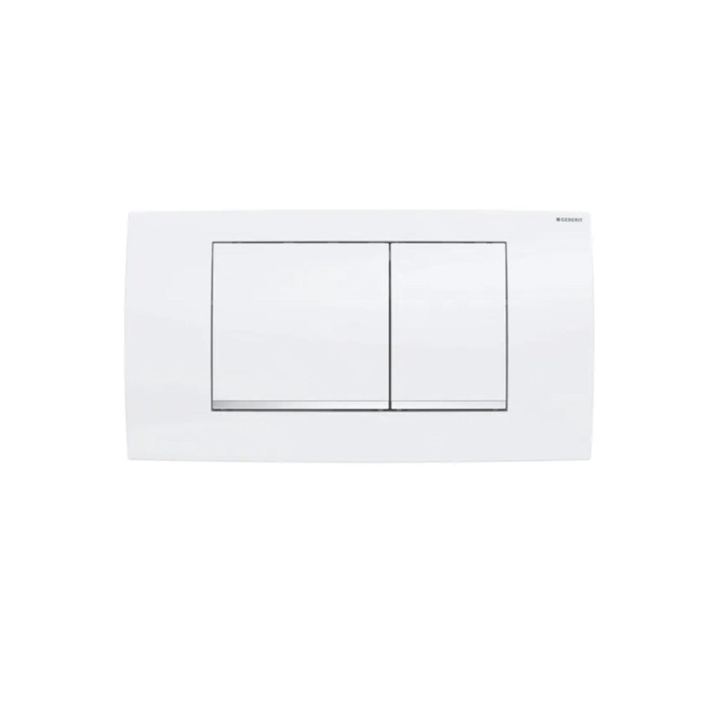 Piastra di azionamento Geberit Twin Line30 Bianco - Cromo