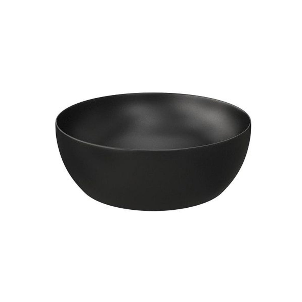 Lavabo da appoggio Ceramica Azzurra Elegance Circle 40 cm con bordo sottile - Carbonio/Antracite