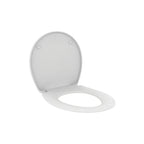 Sedile Eurovit di Ideal Standard con cerniere in plastica 365x445x40 mm - Bianco Lucido