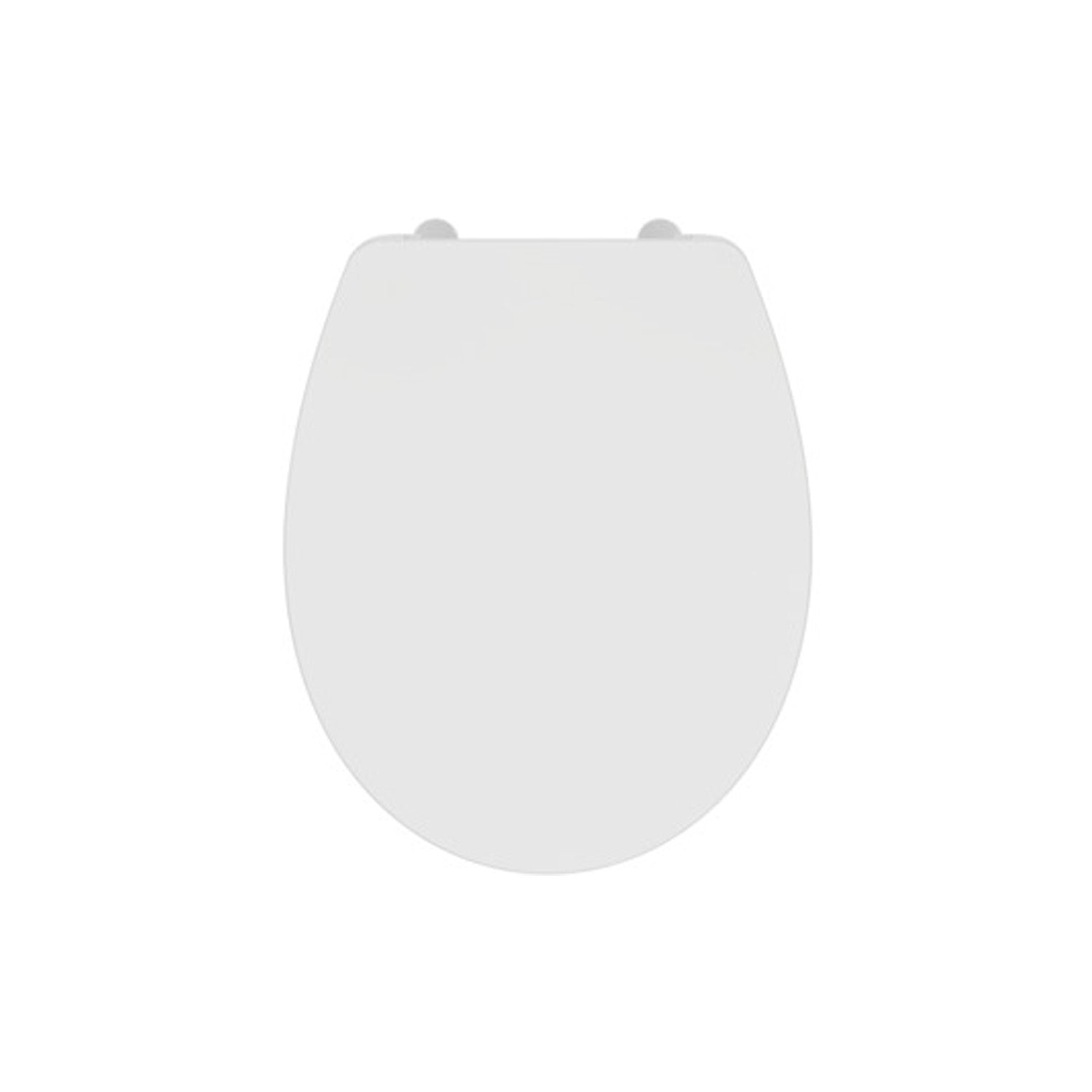 Sedile Eurovit di Ideal Standard con cerniere in plastica 365x445x40 mm - Bianco Lucido
