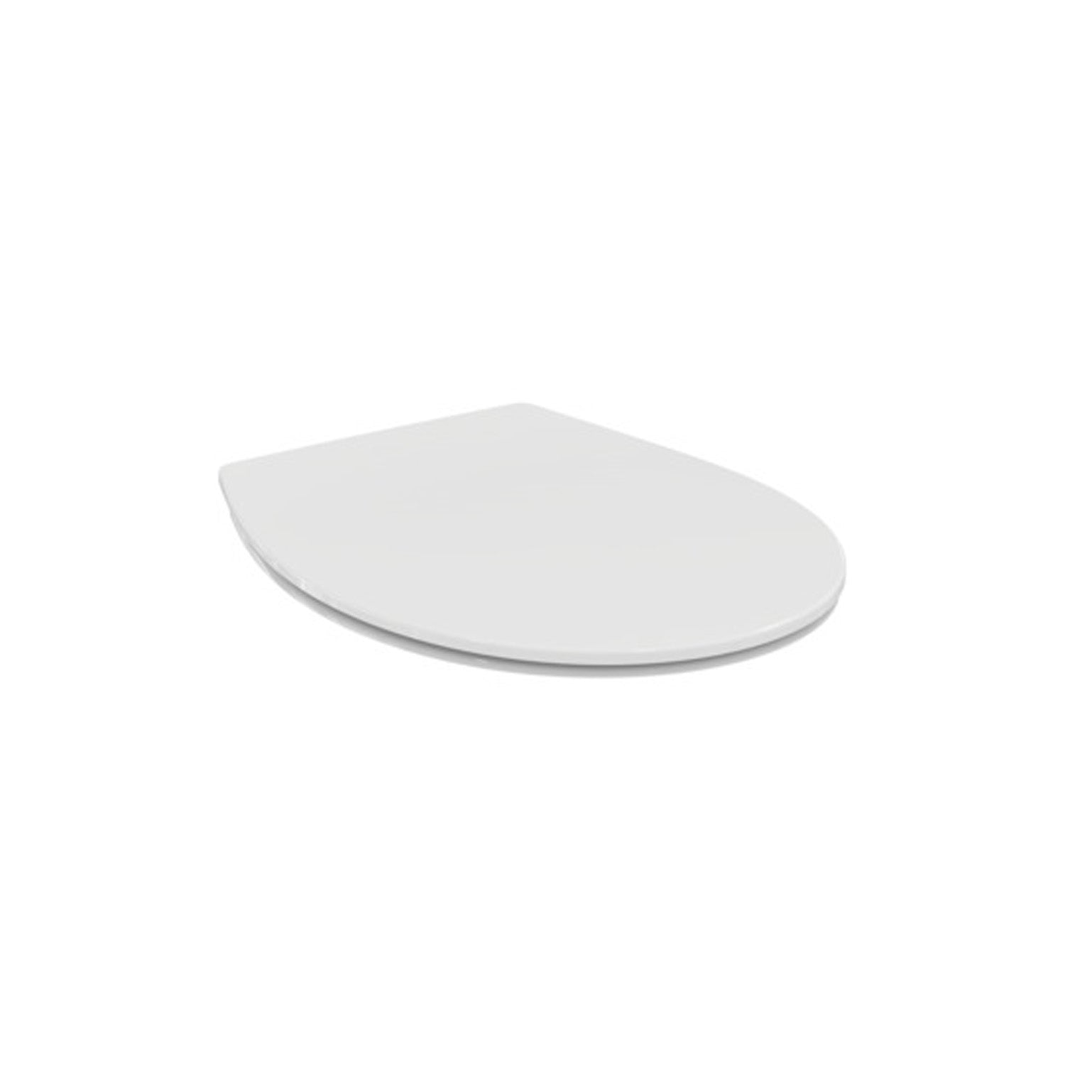 Sedile Eurovit di Ideal Standard con cerniere in plastica 365x445x40 mm - Bianco Lucido