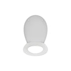 Sedile Eurovit di Ideal Standard con cerniere in plastica 365x445x40 mm - Bianco Lucido