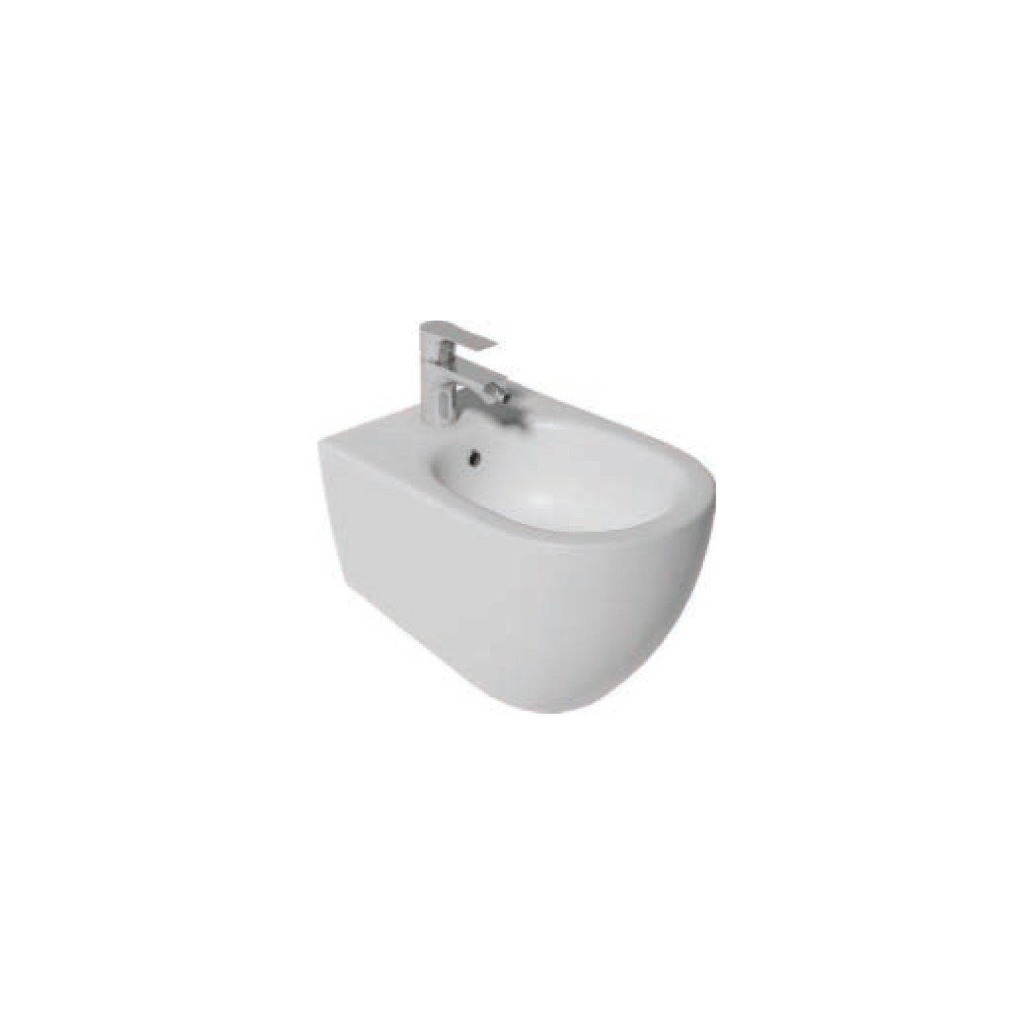 Bidet sospeso Rimless BathCore serie Infinity 53x36