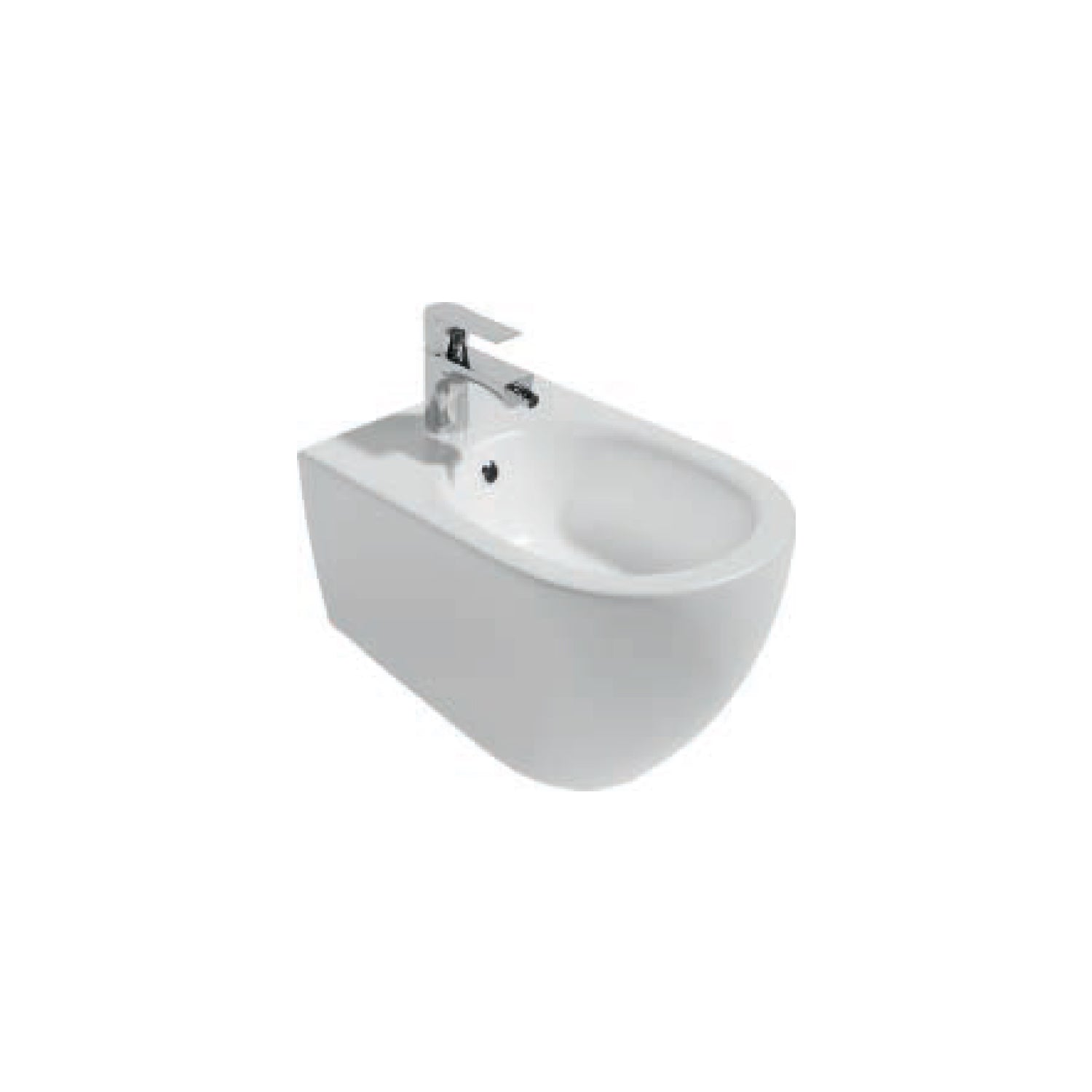 Bidet sospeso Rimless BathCore serie Infinity 53x36