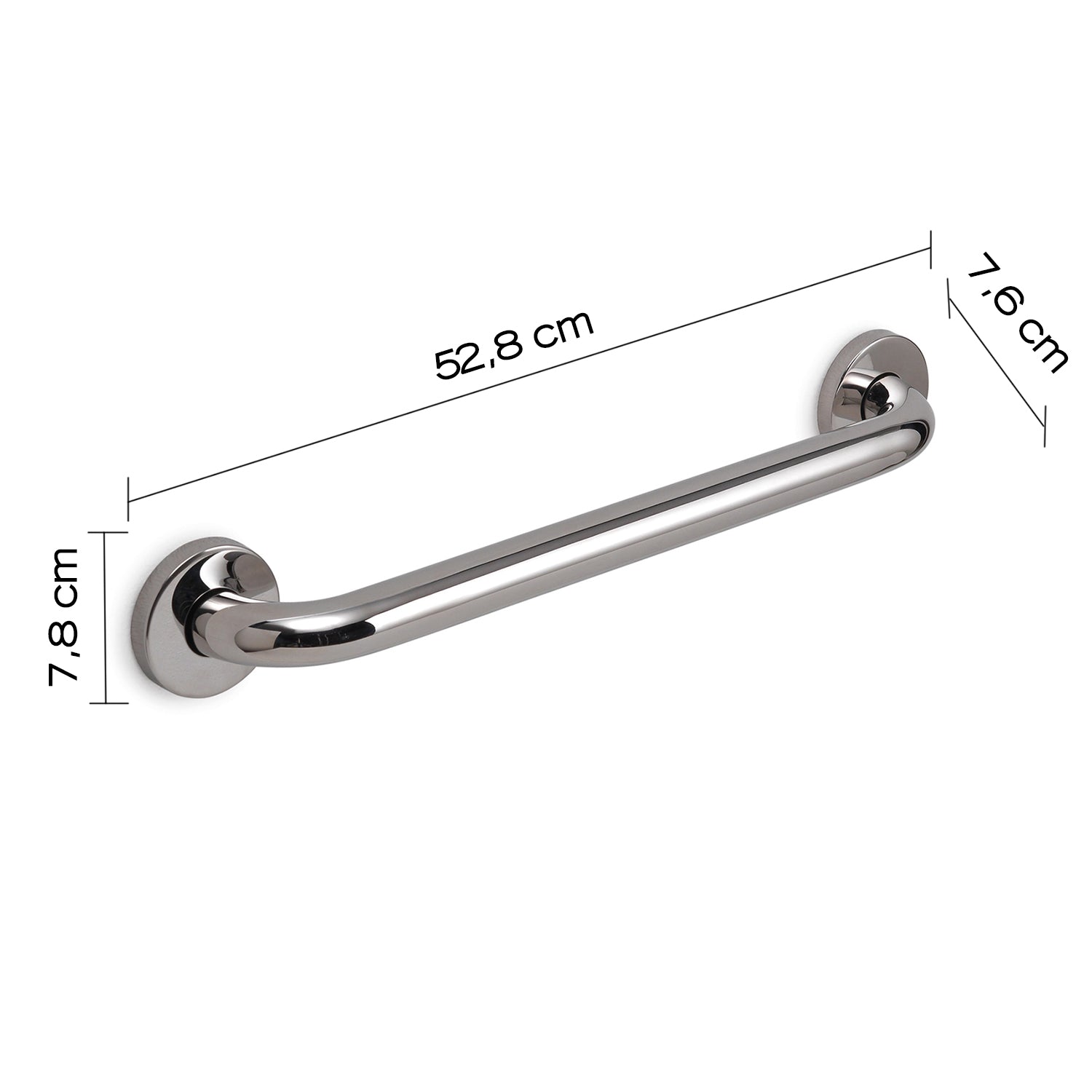 Maniglione 45 cm in Acciaio Inox AISI 304 Gedy serie Project - Lucido