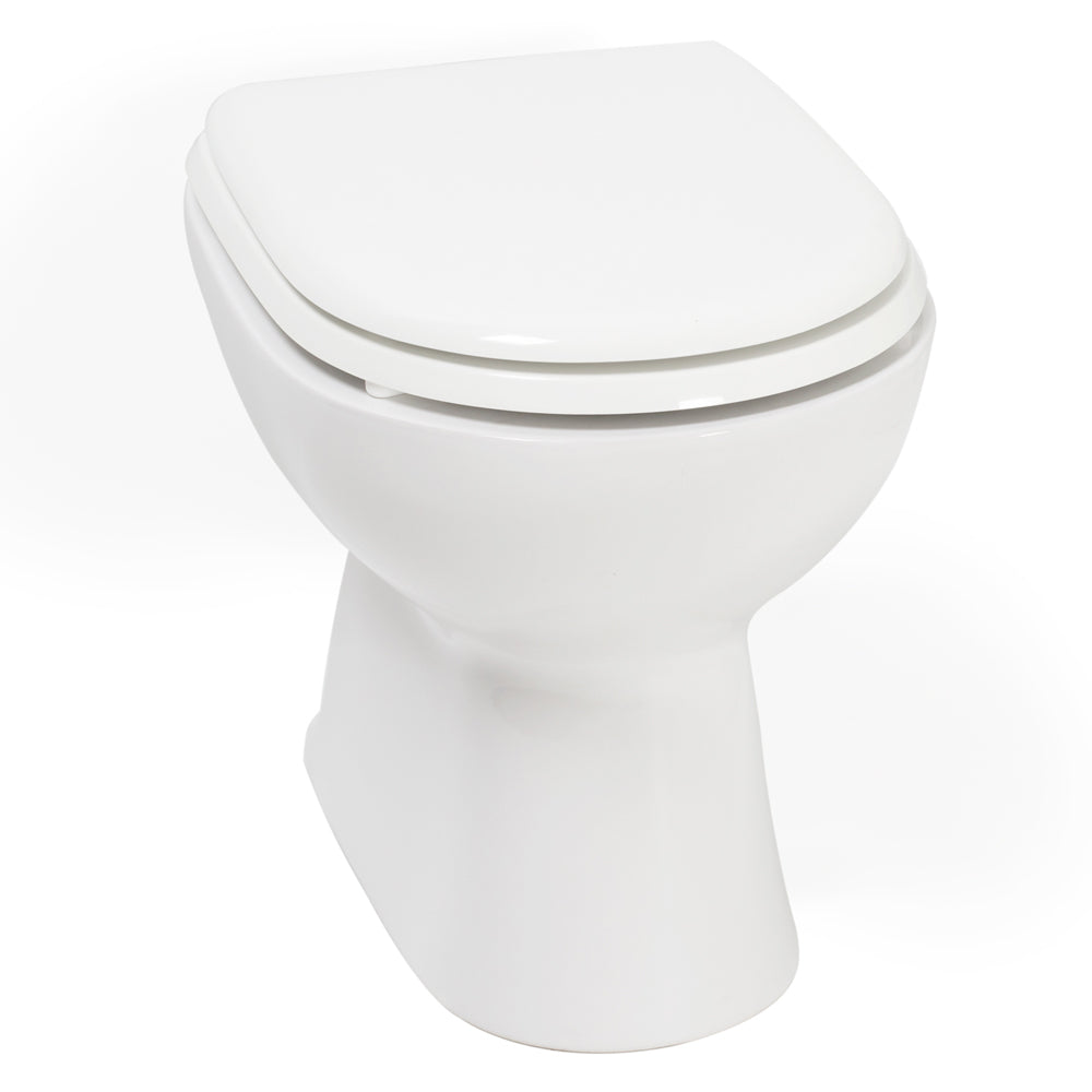 Sanitari con scarico a terra e sedile in poliestere Ceramica Azzurra modello 'Diana' cm 55