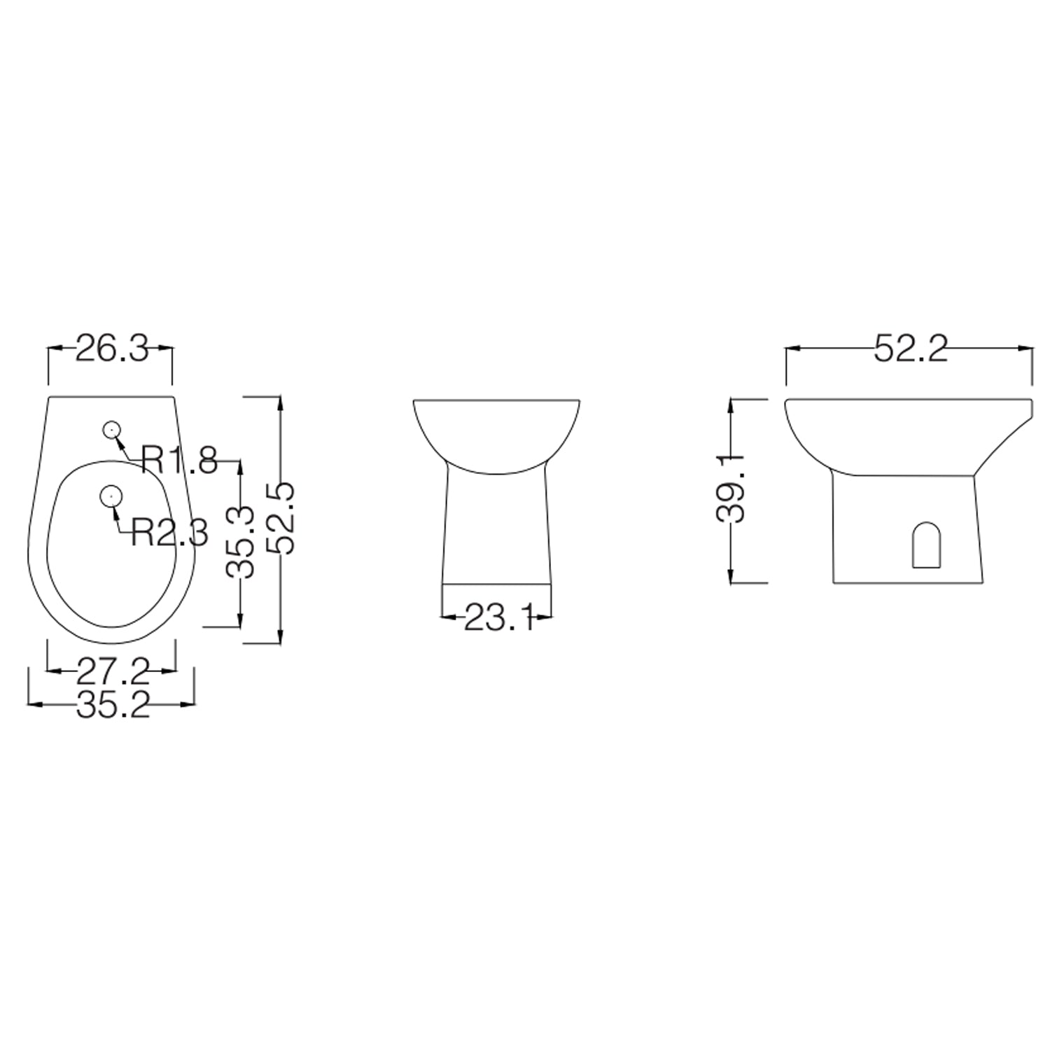 Set bagno completo con Bidet+Wc+Copriwater+Lavabo 55 cm+Colonna serie Orchidea in ceramica bianca