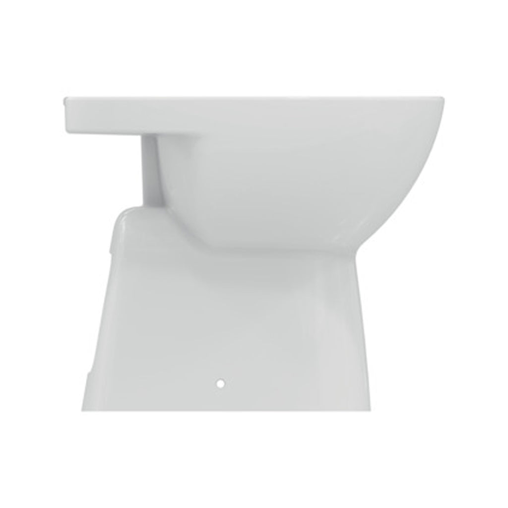 Sanitari distanziati da parete con sedile a chiusura tradizionale collezione Life Ideal Standard- scarico a terra