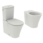 Coppia di sanitari con cassetta Ideal Standard Connect Air con sedile a chiusura tradizionale
