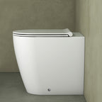 Sanitari filomuro Bianco Opaco rimless 53 cm Ceramica Globo Mode Wc scarico Multi