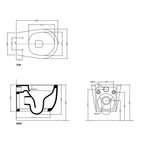 Sanitari sospesi Axa collezione Avani 50x35