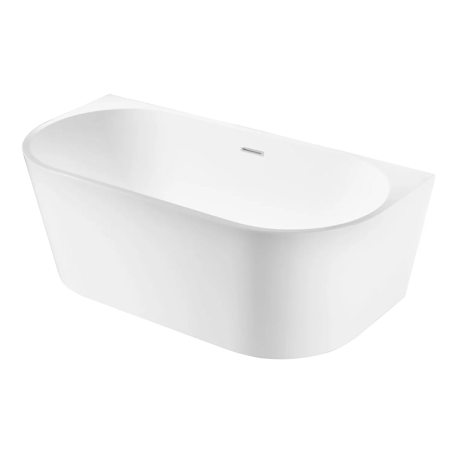 Vasca Freestanding modello Bari con troppo pieno cm 170x80xh58 - Bianco Lucido