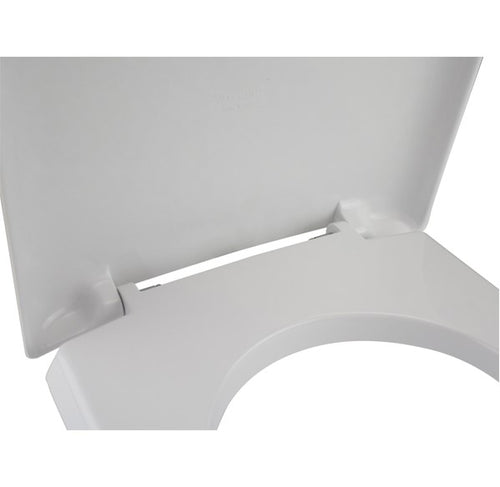 Sedile wc in termoindurente per vaso Roca serie Nexo con cerniere regolabili