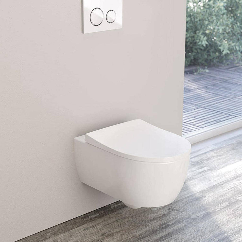 Vaso sospeso Rimless con scarico universale e sedile SoftClose modello Icon di Geberit cm 53