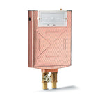 Cassetta incasso Pucci in rame per wc a terra con doppio pulsante