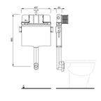 Cassetta incasso Schwab modello 'Up 199' per wc a terra e pareti in muratura