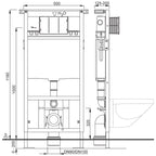 Cassetta incasso Schwab modello 'Duplo Wc 199' per pareti in cartongesso