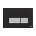 Placca di comando Schwab modello Magnus Vetro per cassette incasso 199 Nera