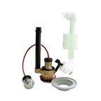 Meccanismo di scarico con pulsante attacco sotto 'Silent' Tremolada