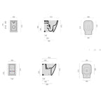 Sanitari moderni senza brida filo parete Domus Falerii F50 Special Wc