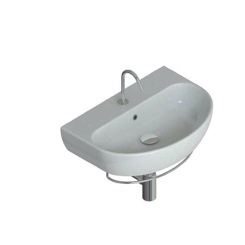 Lavabo sospeso moderno completo di portasciugamani Domus Falerii Mascalzone 64