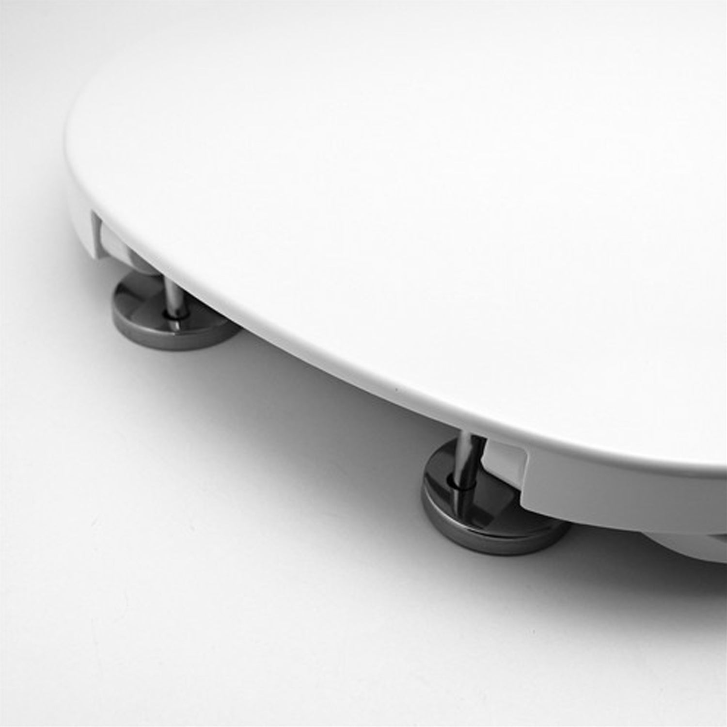 Sedile WC termoindurente con cerniere regolabili per RAK serie Astria - Bianco