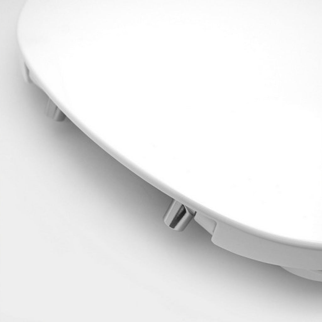 Sedile WC termoindurente slim soft close con cerniere regolabili per RAK serie Astria - Bianco