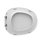 Sedile WC termoindurente slim soft close con cerniere regolabili per RAK serie Astria - Bianco