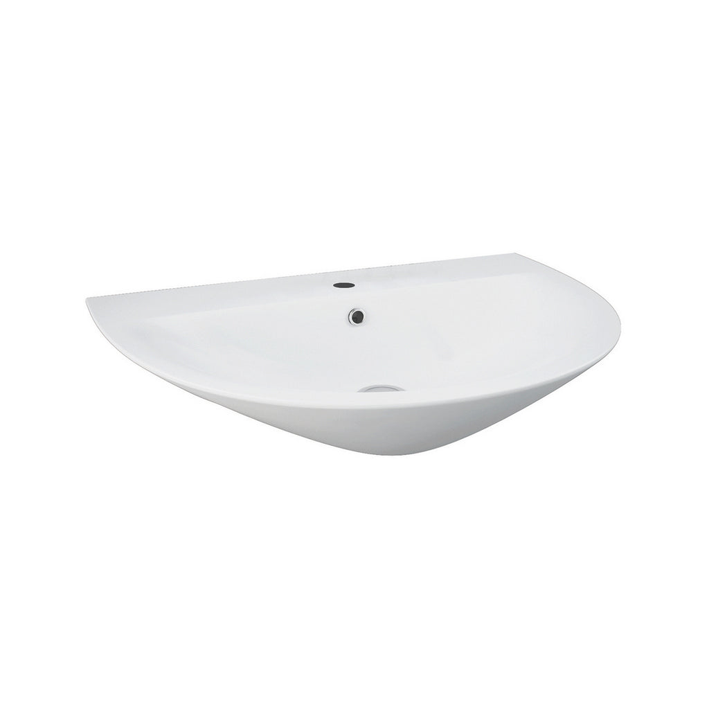 Lavabo semincasso monoforo RAK serie Astria 55 cm - Bianco