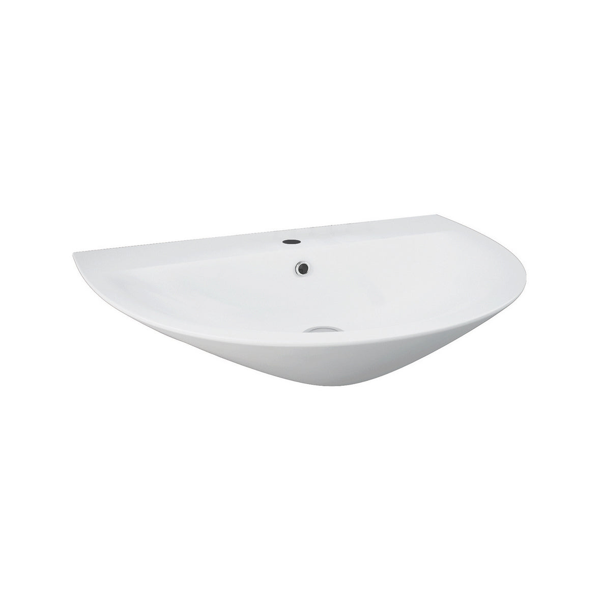 Lavabo semincasso monoforo RAK serie Astria 55 cm - Bianco