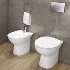 Vaso filomuro rimless in ceramica bianca RAK serie Astria - Bianco