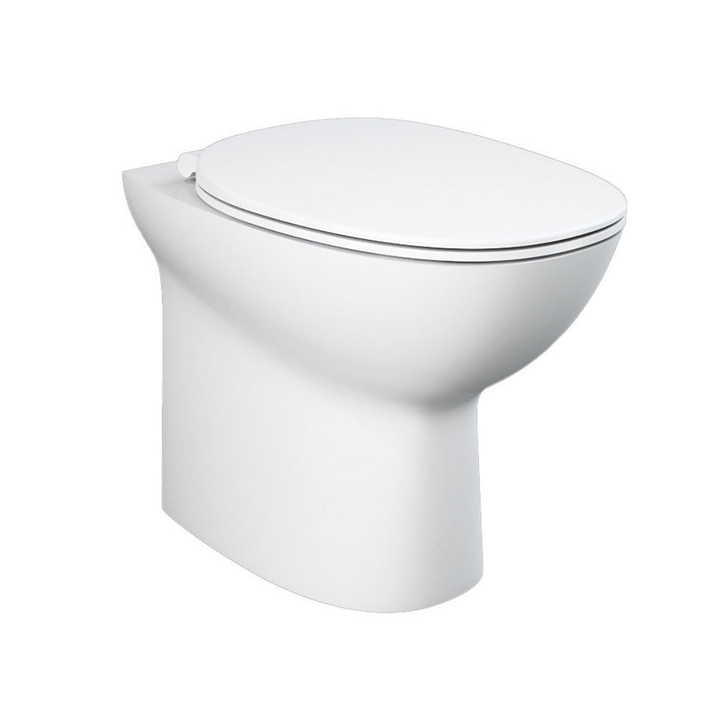 Vaso filomuro rimless in ceramica bianca RAK serie Astria - Bianco