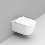 Coppia sanitari sospesi Ceramica Dolomite modello Mirto 55x36 cm con sedile Softclose