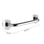 Maniglione 27 cm Edera di Gedy in Acciaio Inox AISI 304 - Cromato