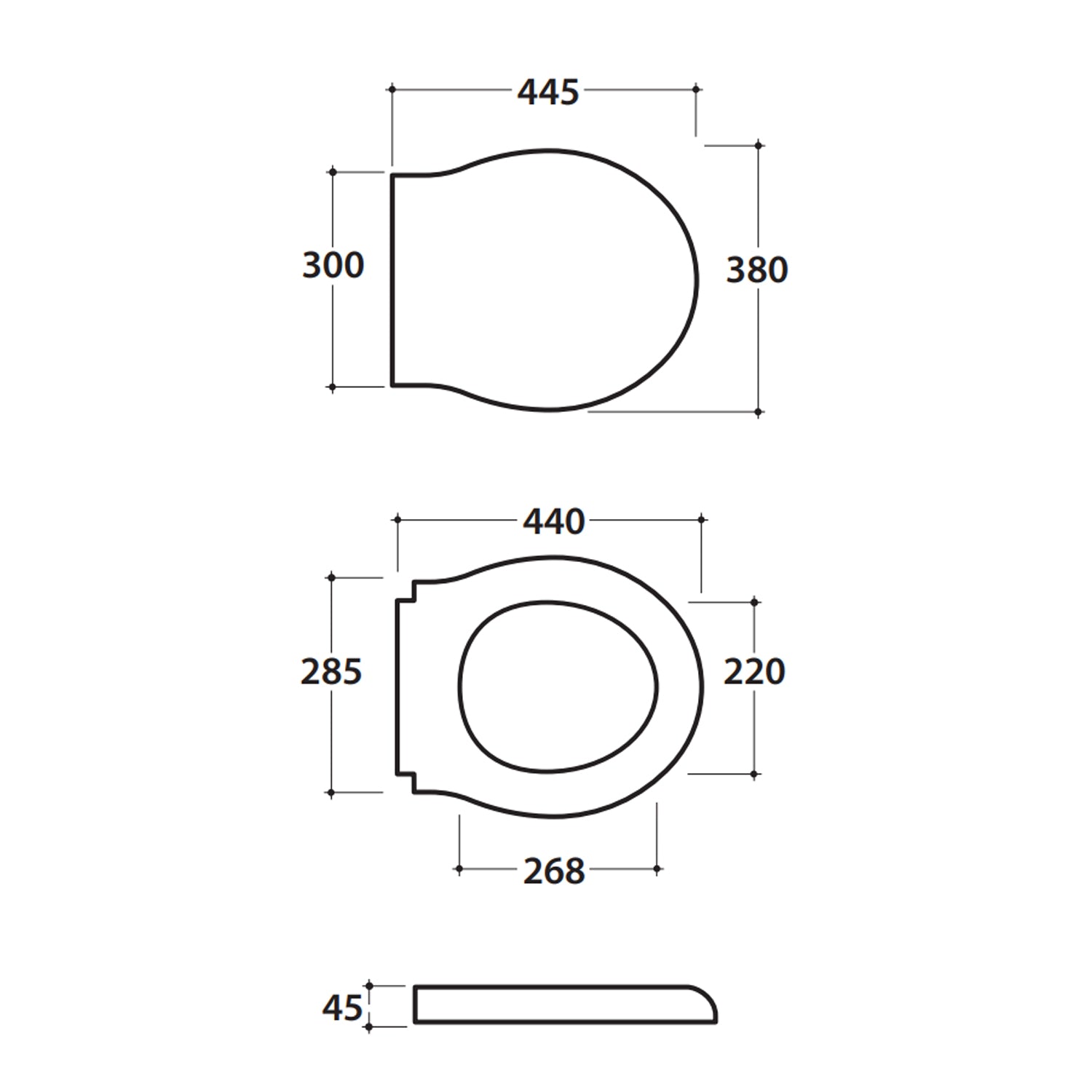 Vaso filoparete 57x38 cm modello Paestum Ceramica Globo - sedile Softclose