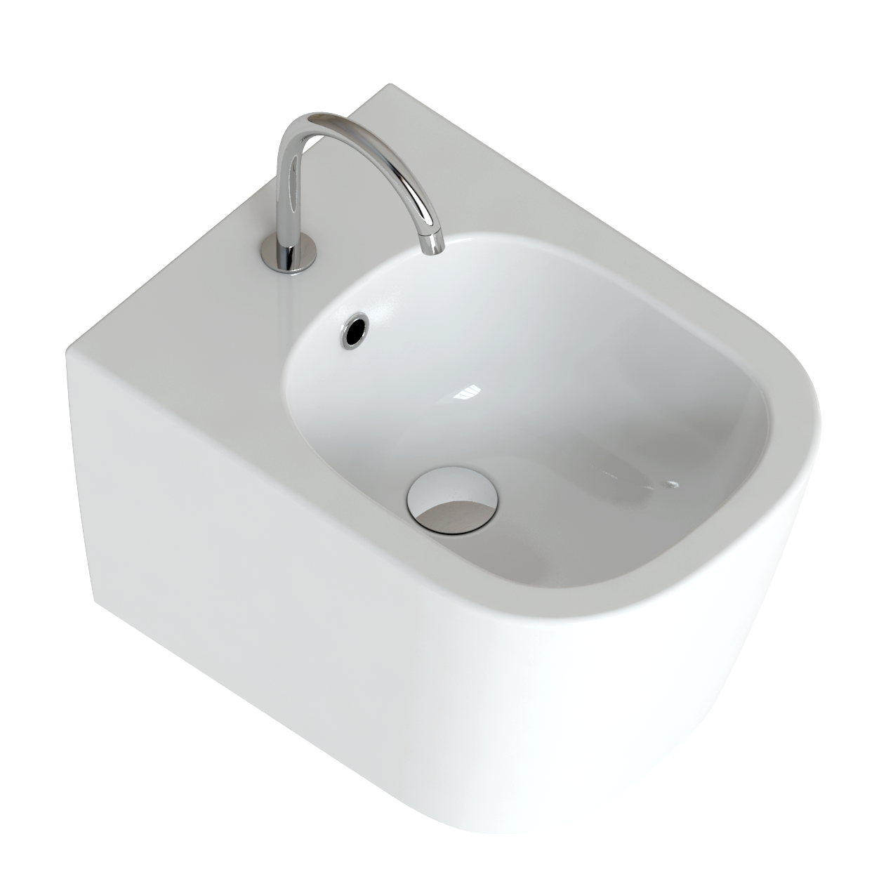 Sanitari sospesi squadrati moderni domus falerii foglia quadra wc senza brida
